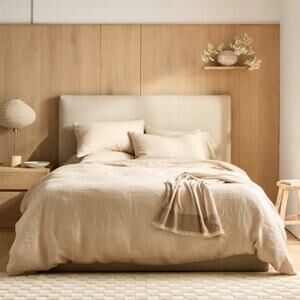 Quince European Linen Duvet Cover - King/California King Oat NWOT